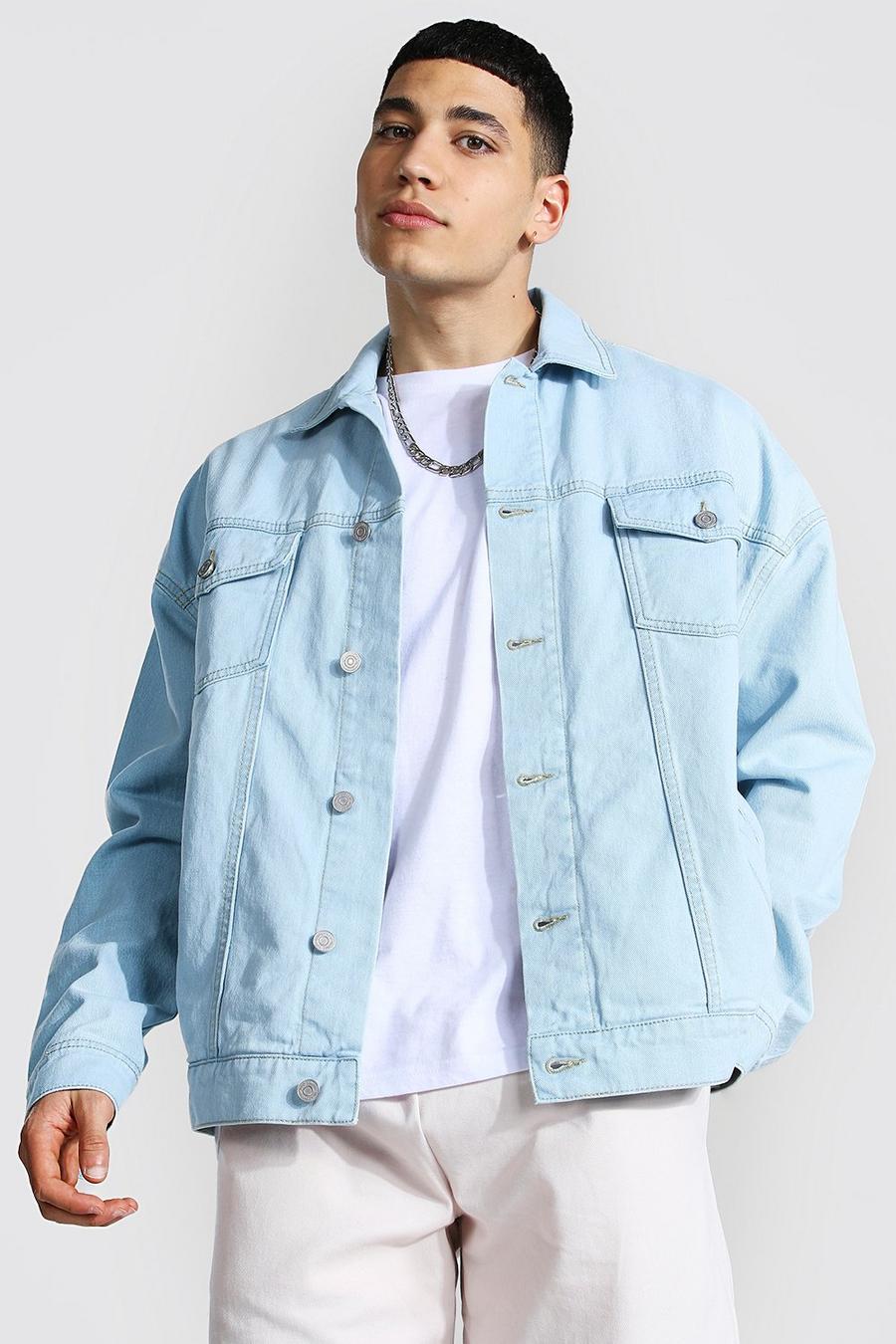 Giacca in jeans oversize, Ice blue image number 1