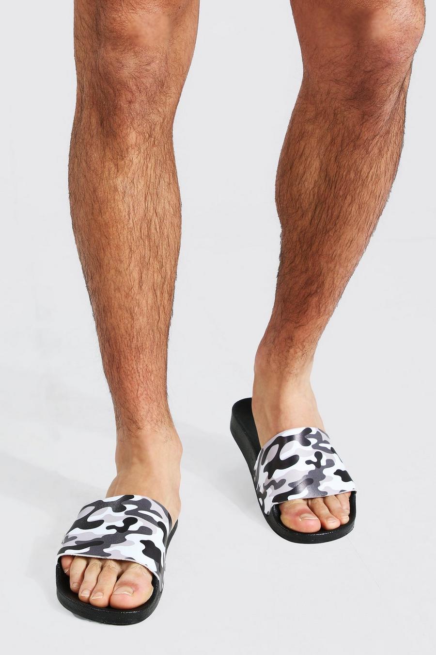 Black Camo Slippers image number 1