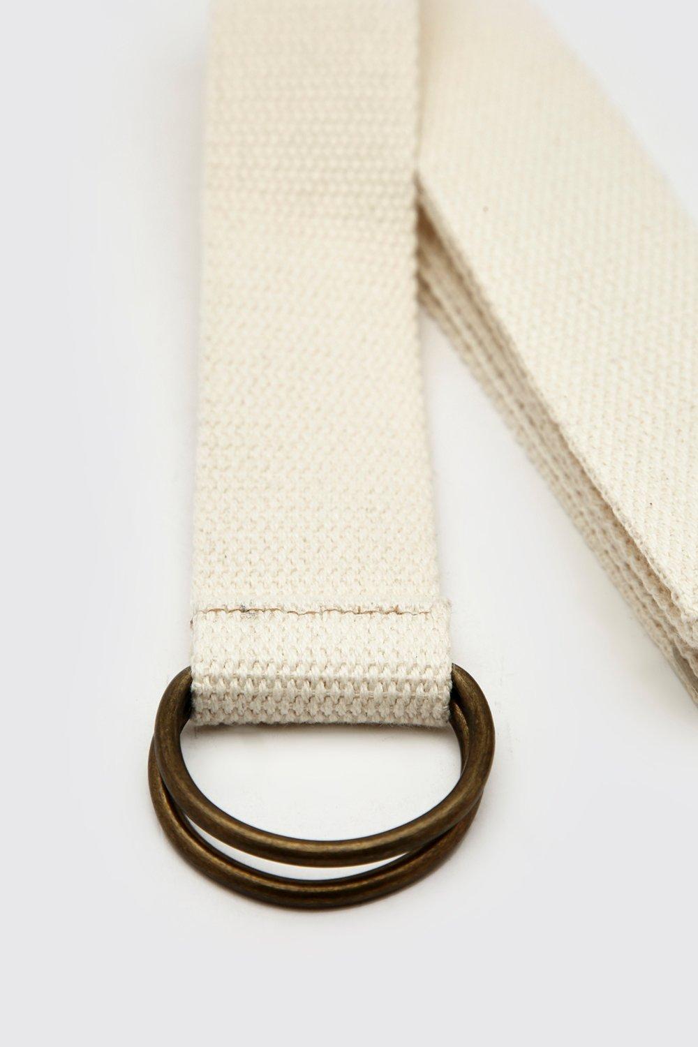 Cotton Webbing Belt With D ring boohoo