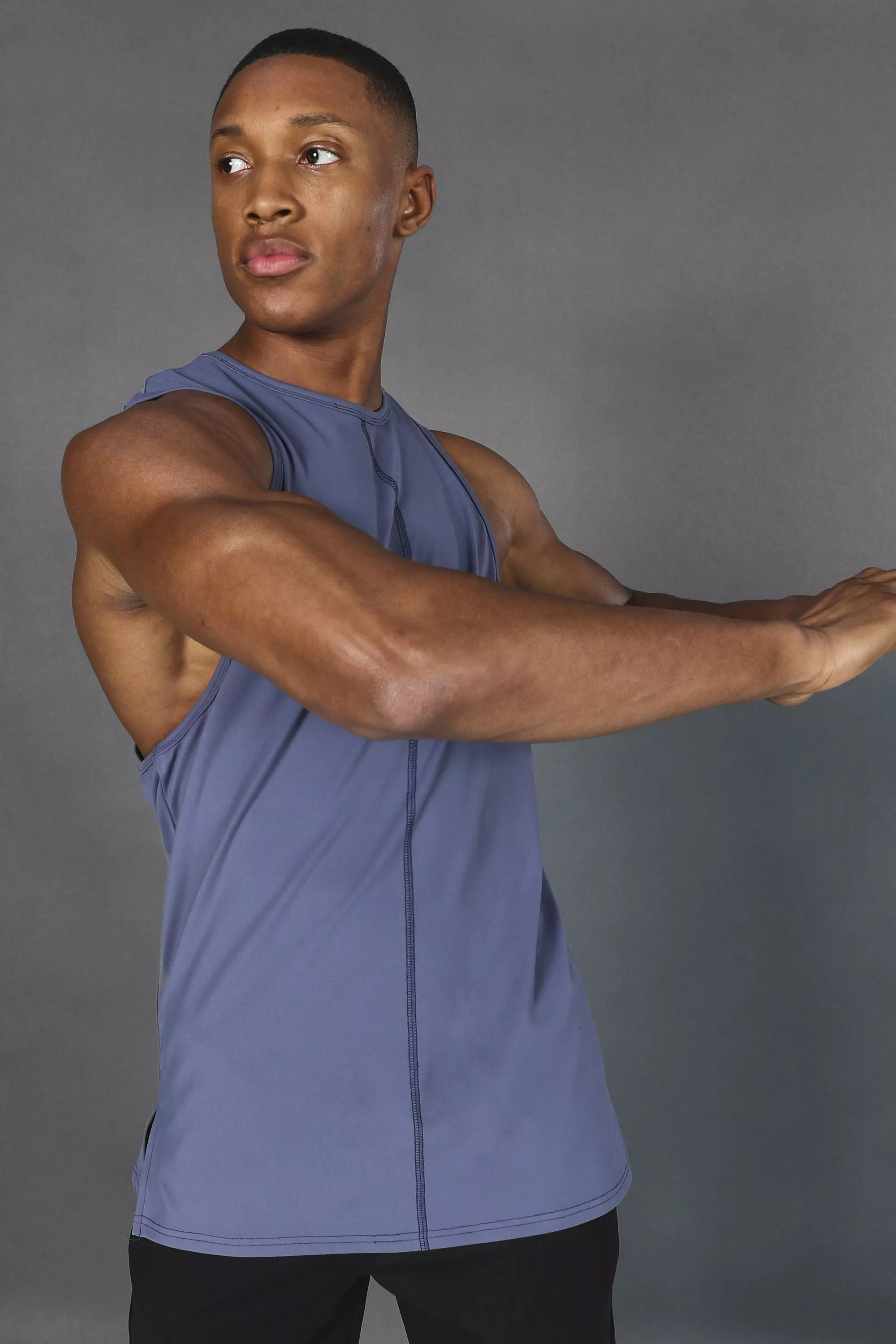 Man Active Yoga Side Split Tank Top