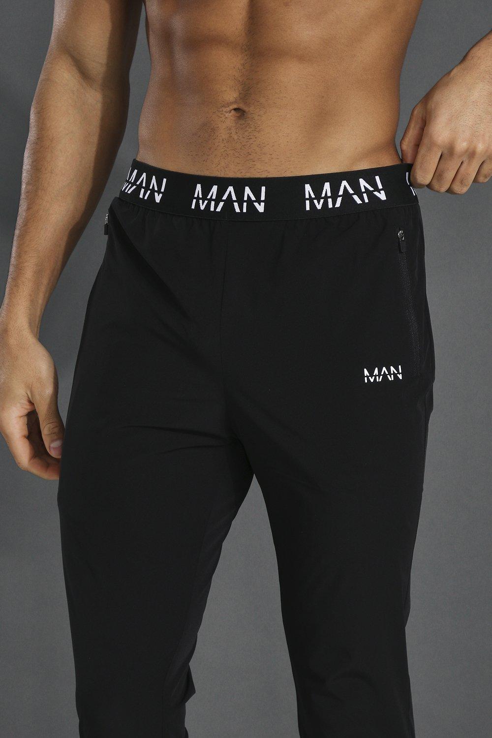 Man Active Lightweight Plain Track Pant boohoo USA