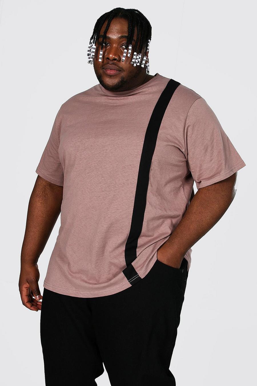 Grande taille - T-shirt style color block, Taupe image number 1
