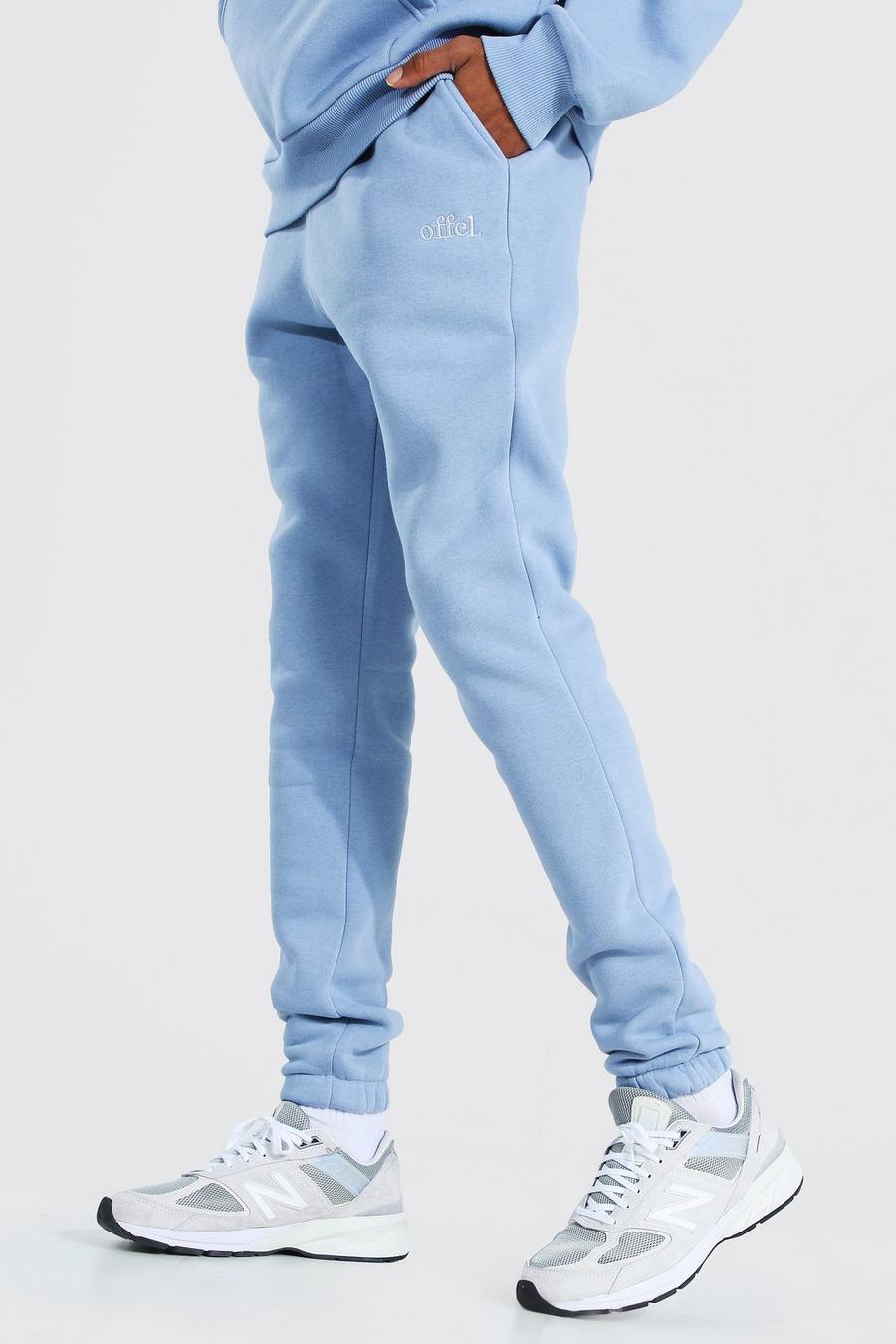 Dusty blue Tall Zware Official Joggingbroek image number 1