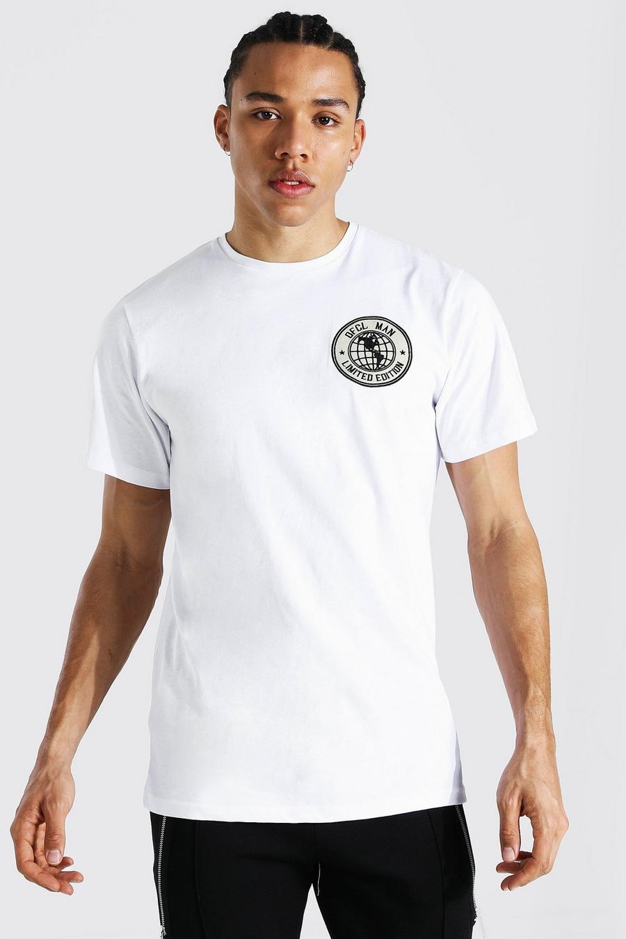 White Tall Official Man T-Shirt Met Badge image number 1