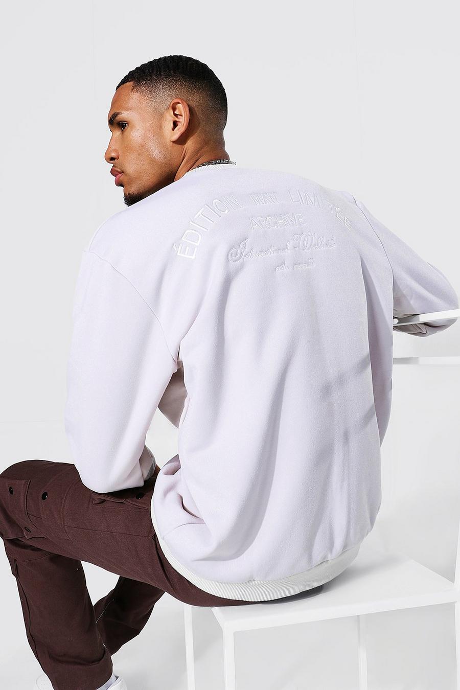 Stone Tall Edition Back Embroidered Sweater image number 1