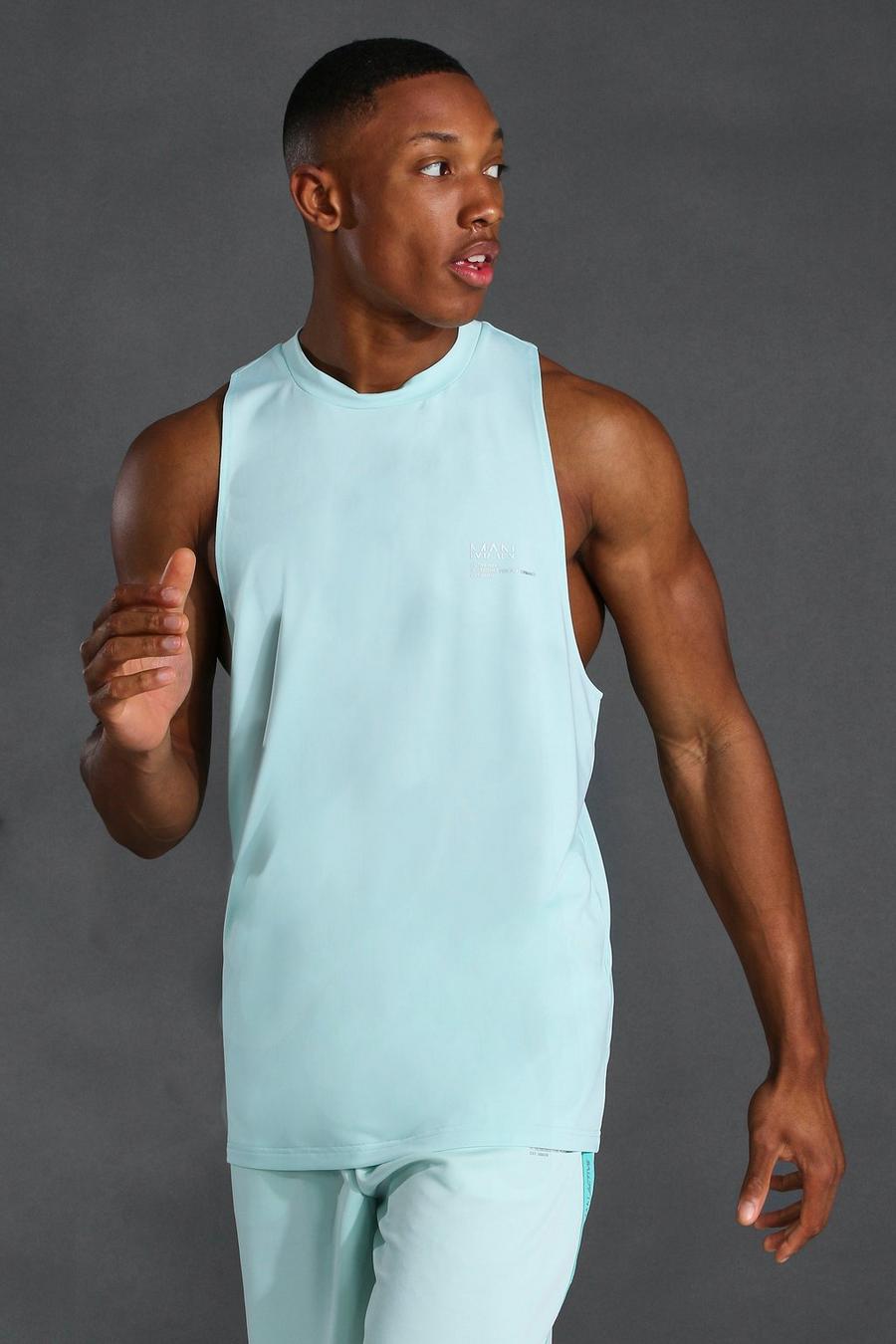 Mint Man Active Taped Racer Tank Top image number 1