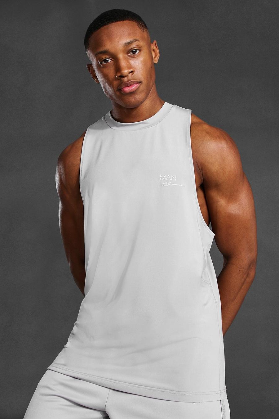 Grey Man Active Taped Racer Tank Top image number 1