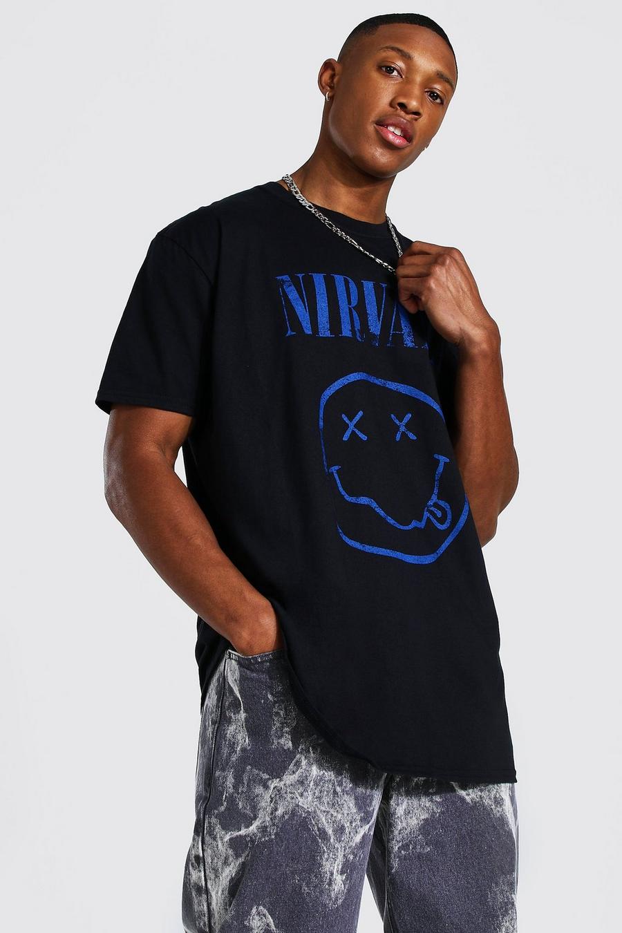 T-shirt officiel Nirvana oversize, Noir image number 1