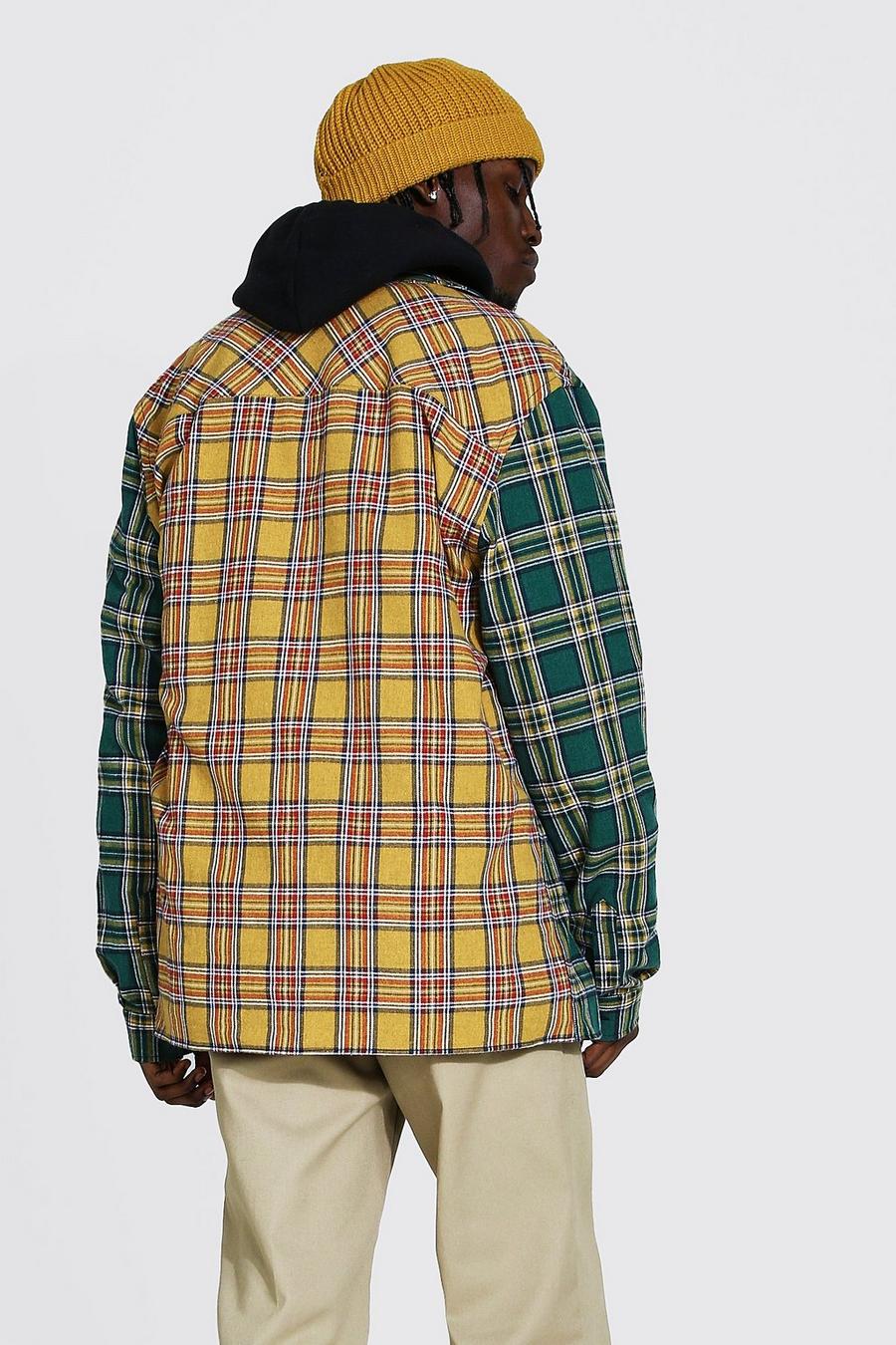 Multi Spliced Heavy Weight Check Overshirt image number 1