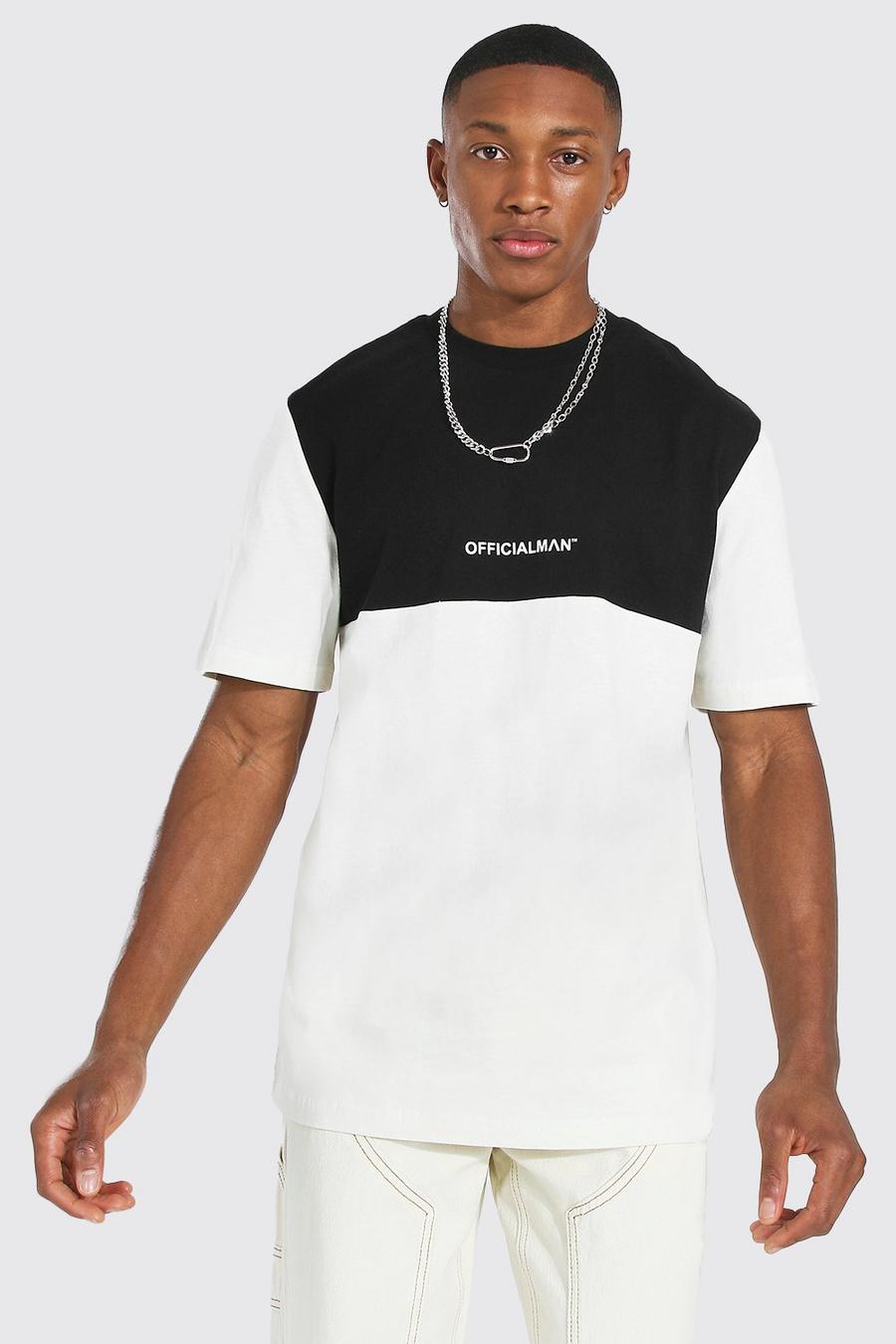Camiseta con bloques de color Official MAN, Crudo image number 1