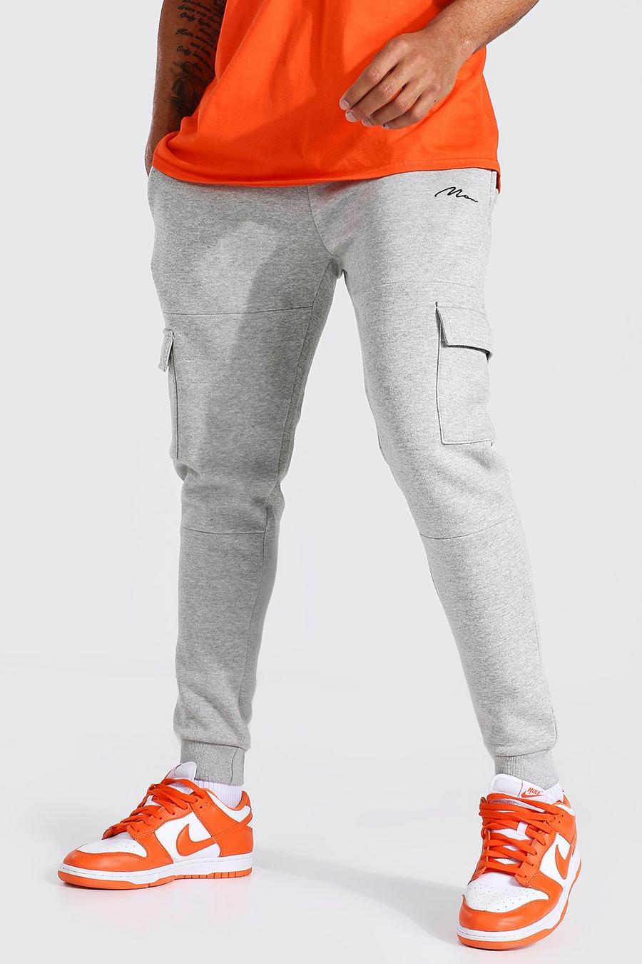Grey Man Signature Panelled Cargo Track Pant image number 1