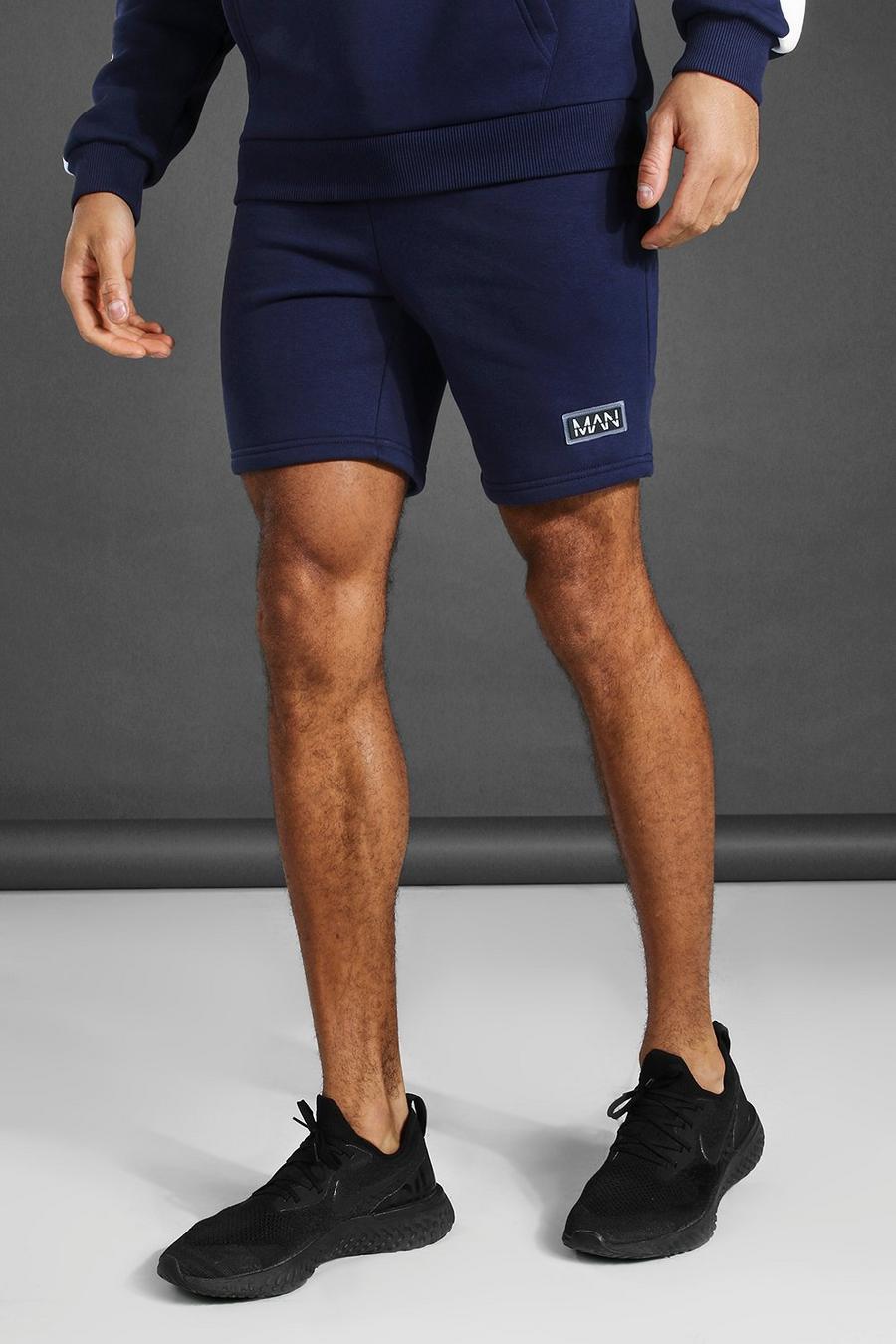 Pantalones cortos de entrenamiento deportivo MAN, Azul marino image number 1