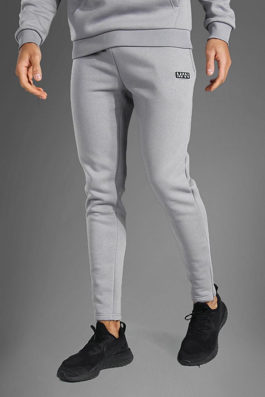 Grey marl Man Active Training Track Pants image number 1