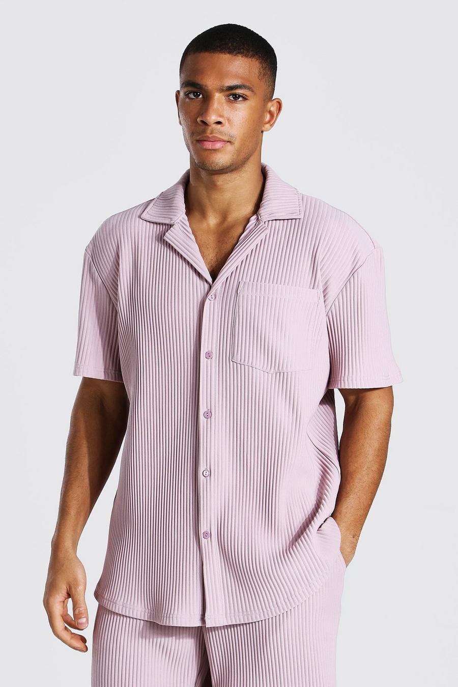 Pebble Kortärmad skjorta med bowlingkrage image number 1