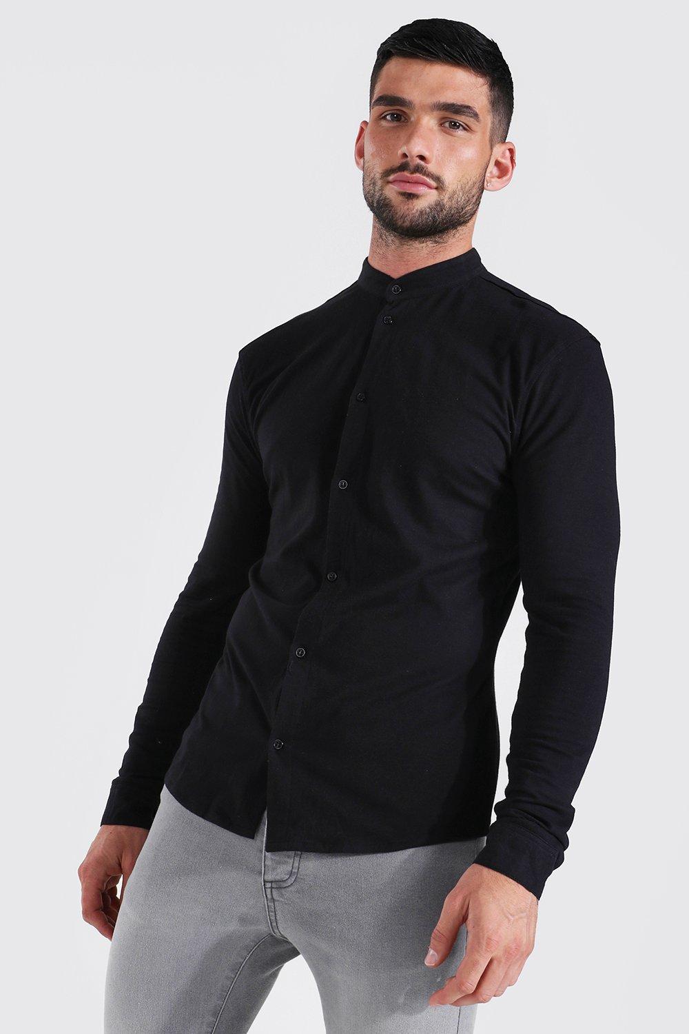 Chemise homme discount col grand pere