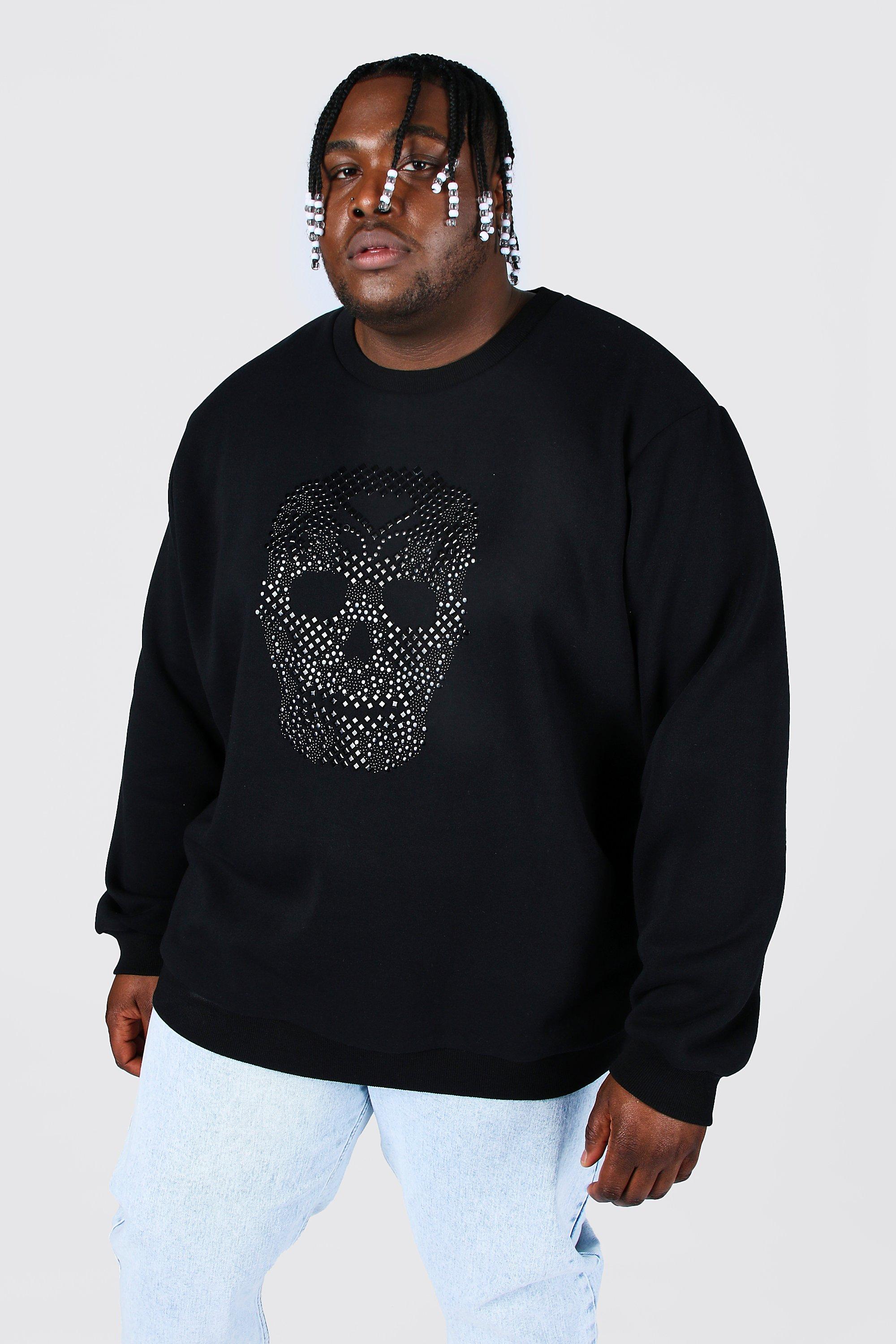 Plus size cheap skull sweater