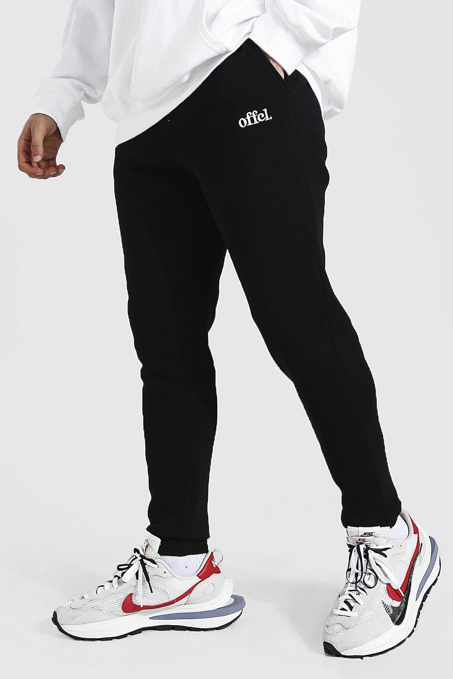 Black Skinny Official Joggers image number 1