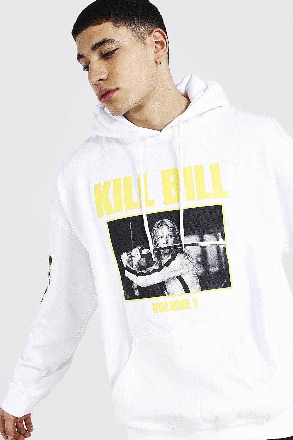 Oversized Kill Bill Sleeve License Hoodie boohoo