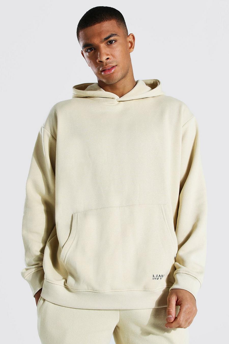 Sand Original Man Oversized Over The Head Hoodie image number 1