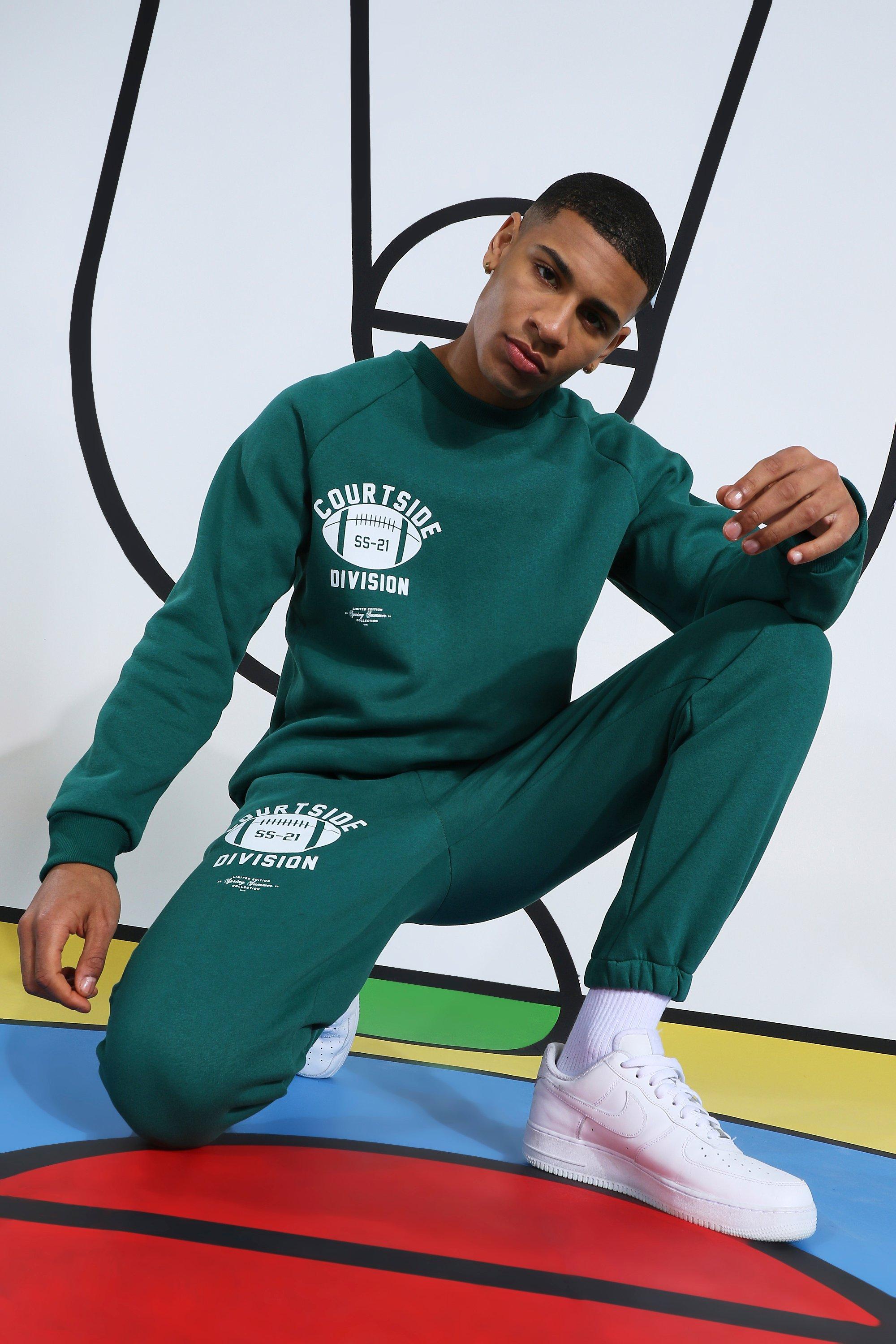 Courtside Tracksuit With Extended Neck boohoo NZ