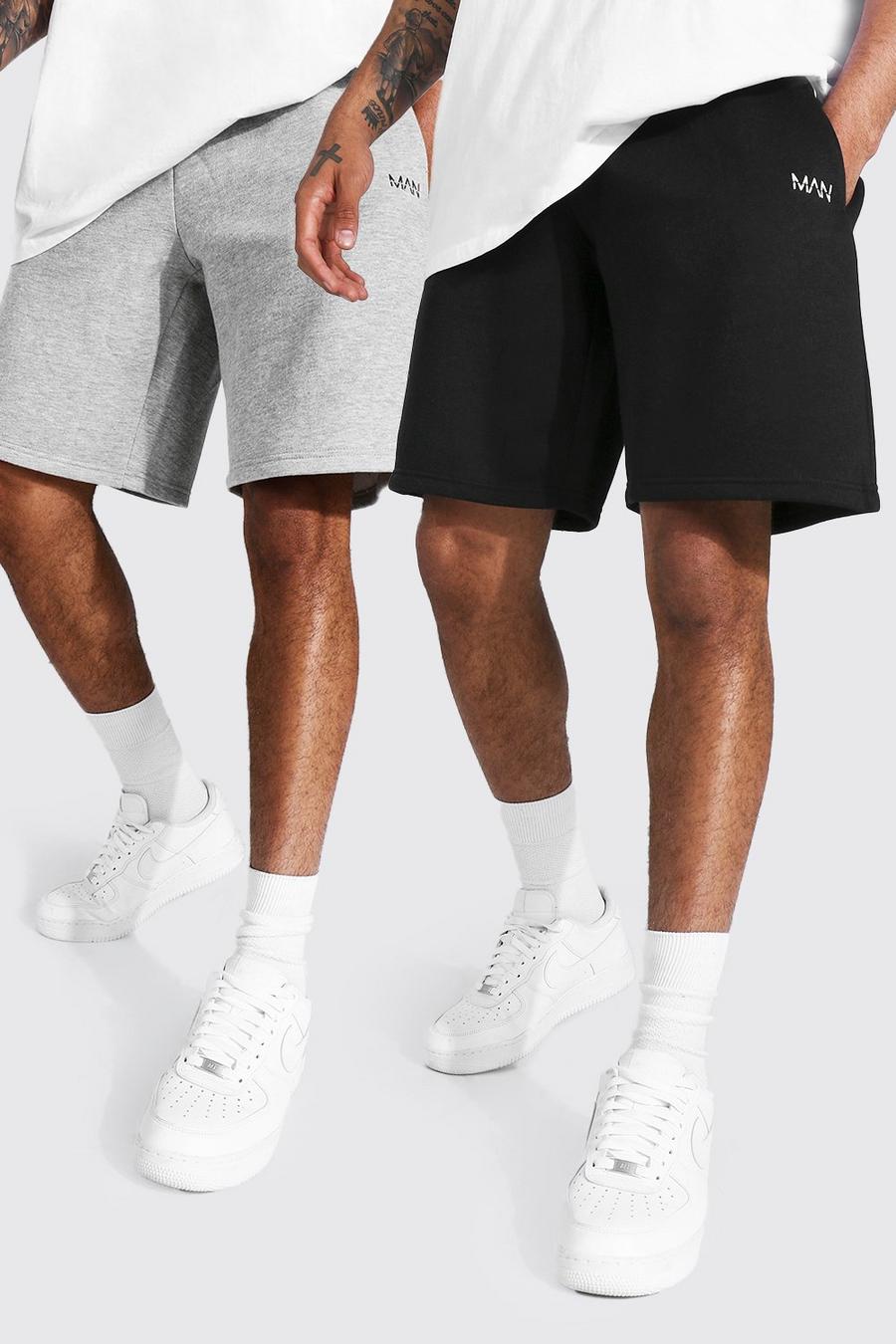 Multi Man Middellange Baggy Jersey Shorts (2 Stuks) image number 1