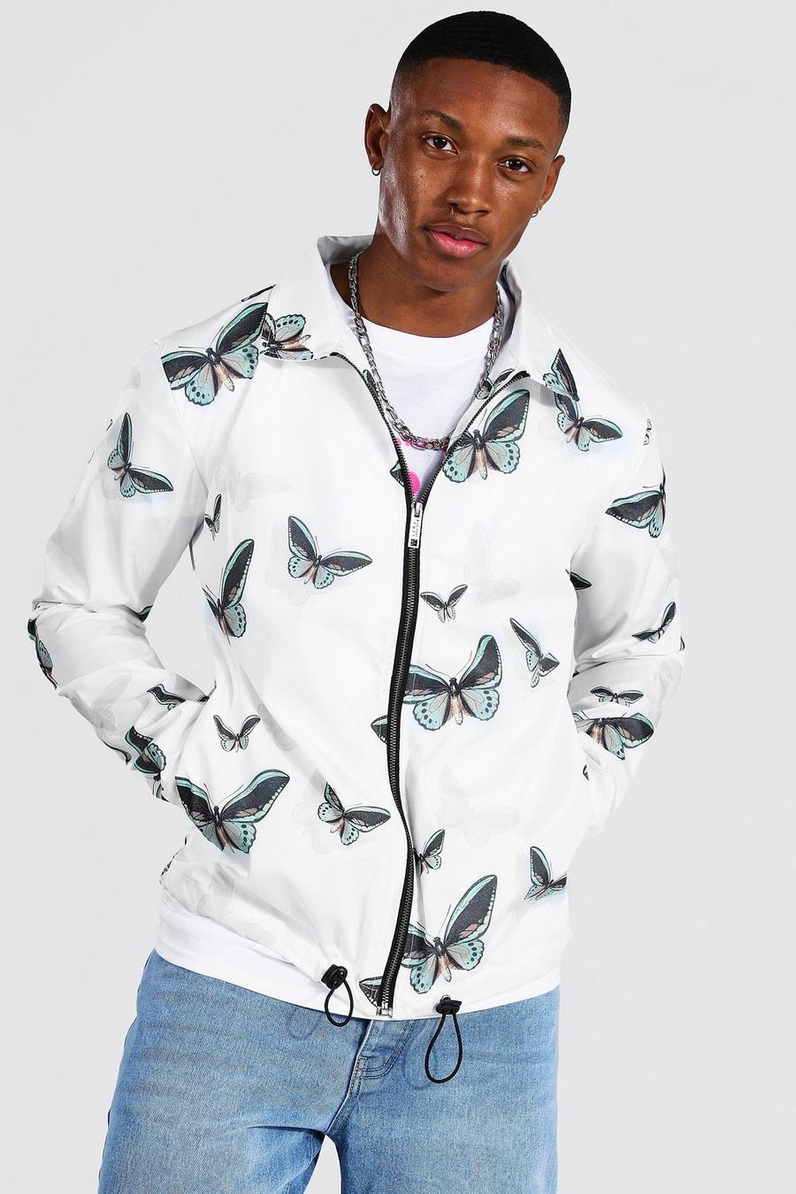 White Butterfly Coach Jacket image number 1