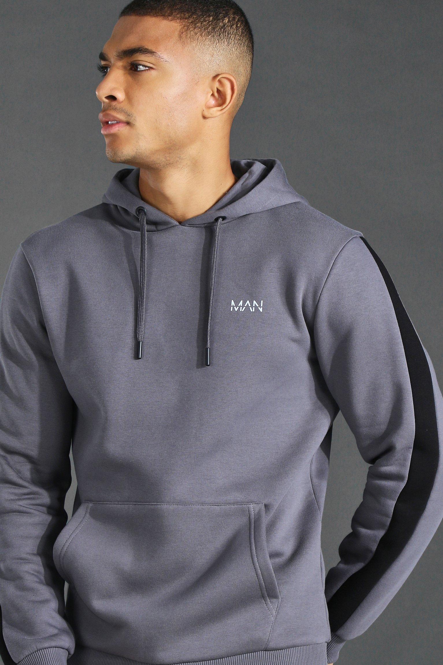 Boohoo man grey online hoodie