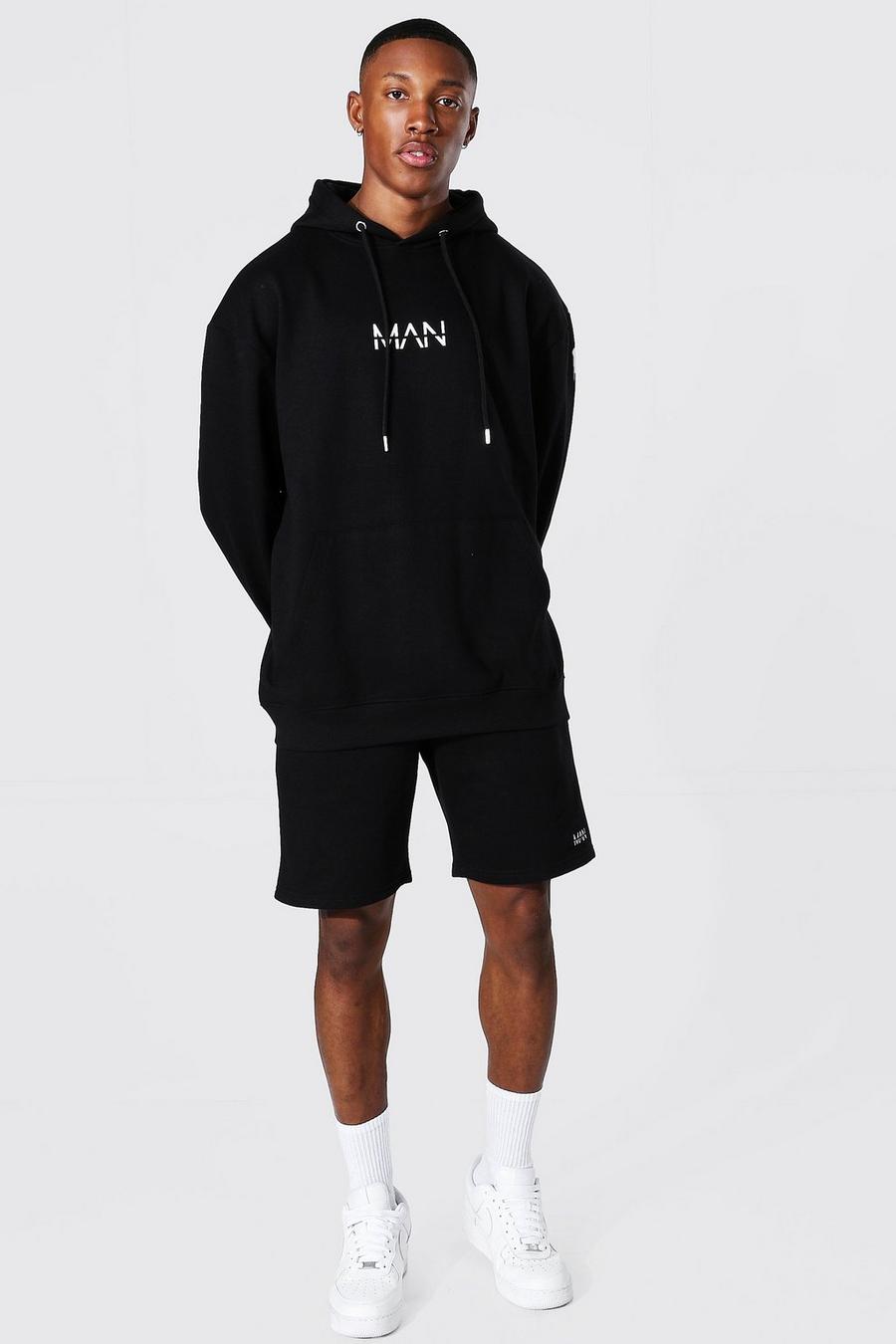 Black Original MAN Oversize hoodie och shorts image number 1