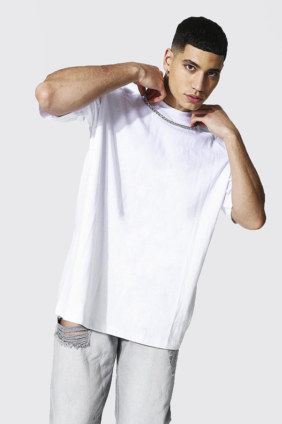 White Oversized Raglan T-Shirt image number 1