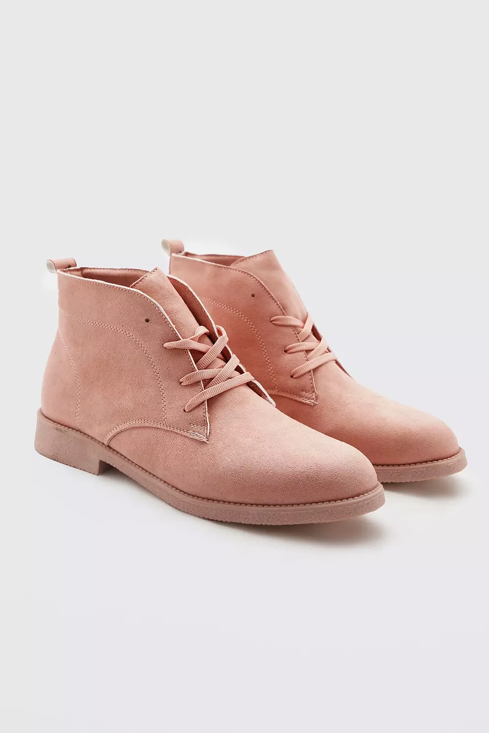 Faux leather desert outlet boots