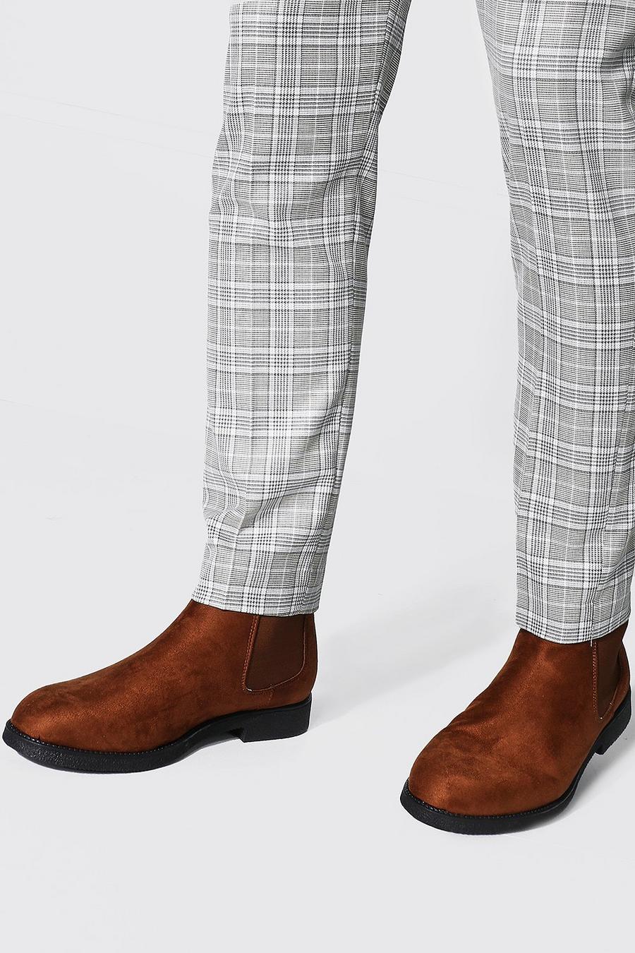 Brown Nep Suède Chelsea Boots image number 1