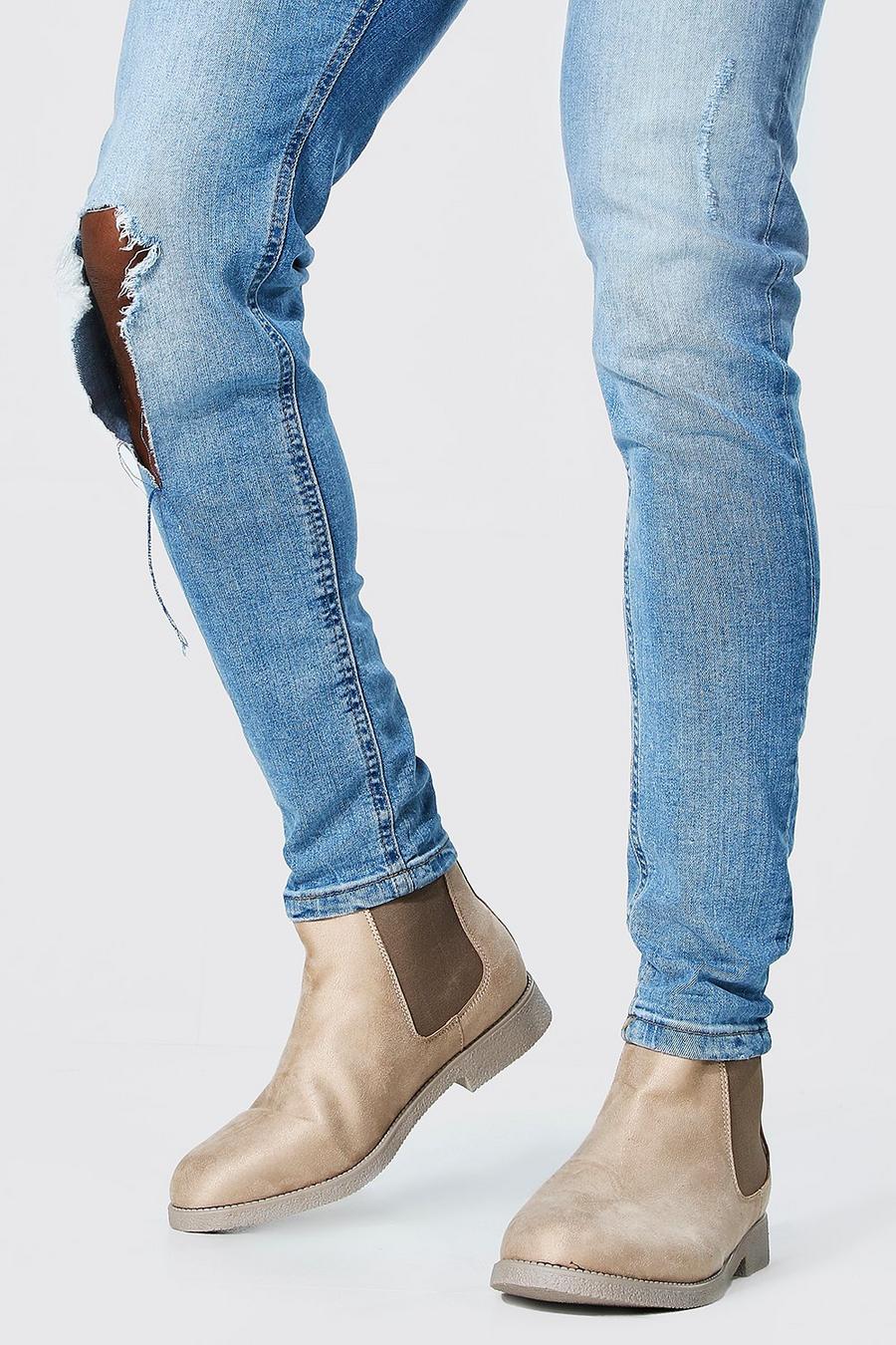 Stone Nep Suède Chelsea Boots image number 1