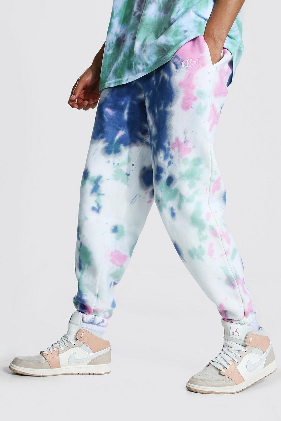 Multi Tall Oversized Official Tie Dye Joggers image number 1