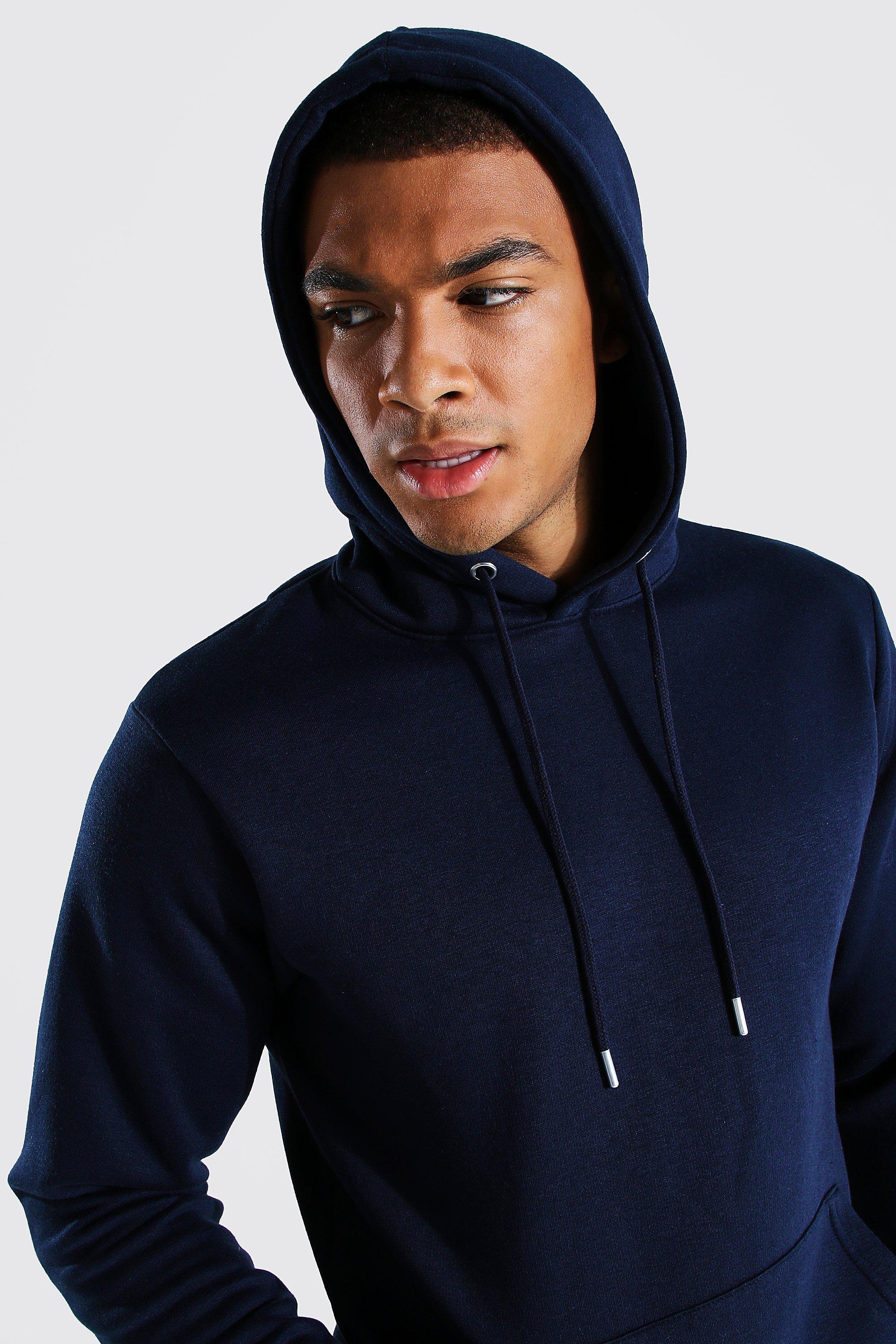 Mens slim sale fit hoodie