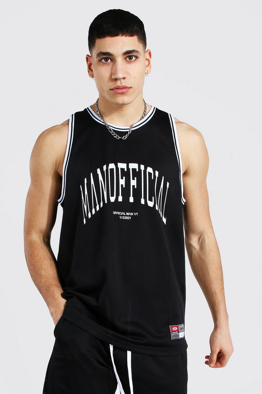 Black Man Official Mesh Basketball Vest image number 1