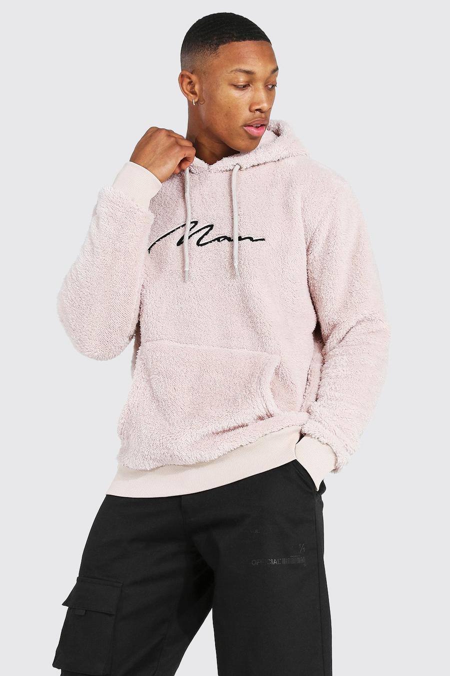 Sand Borg Man Signature Over The Head Hoodie image number 1