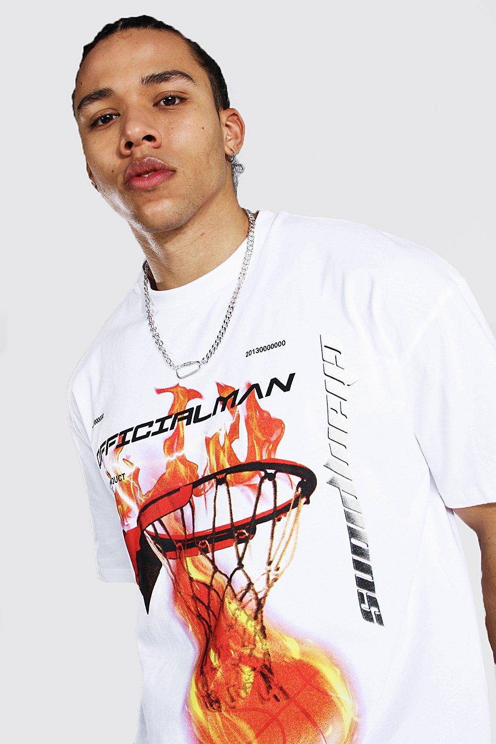 Oversized Basketball Graphic T-shirt