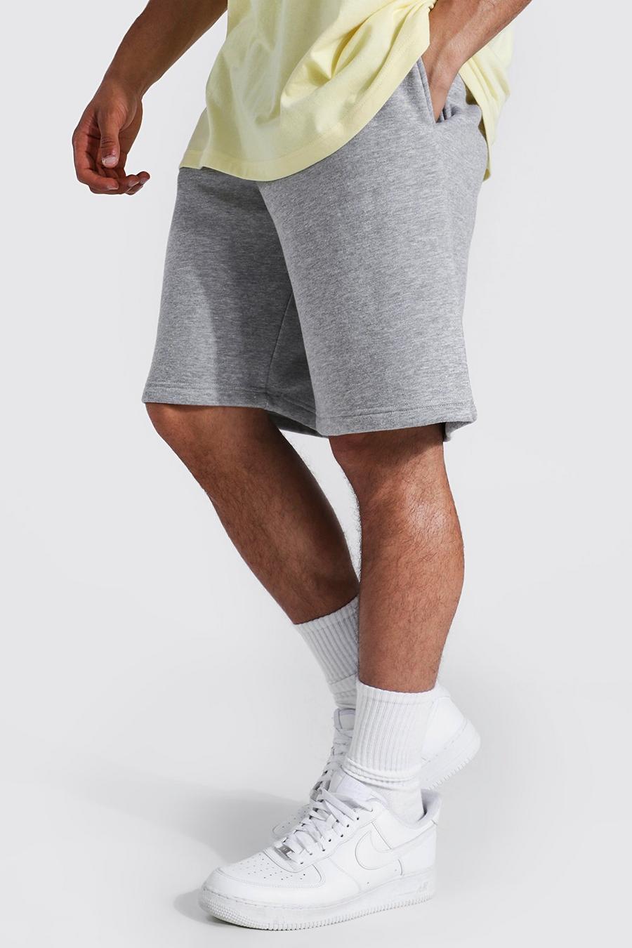 Grey marl  Baggy Jersey Shorts image number 1