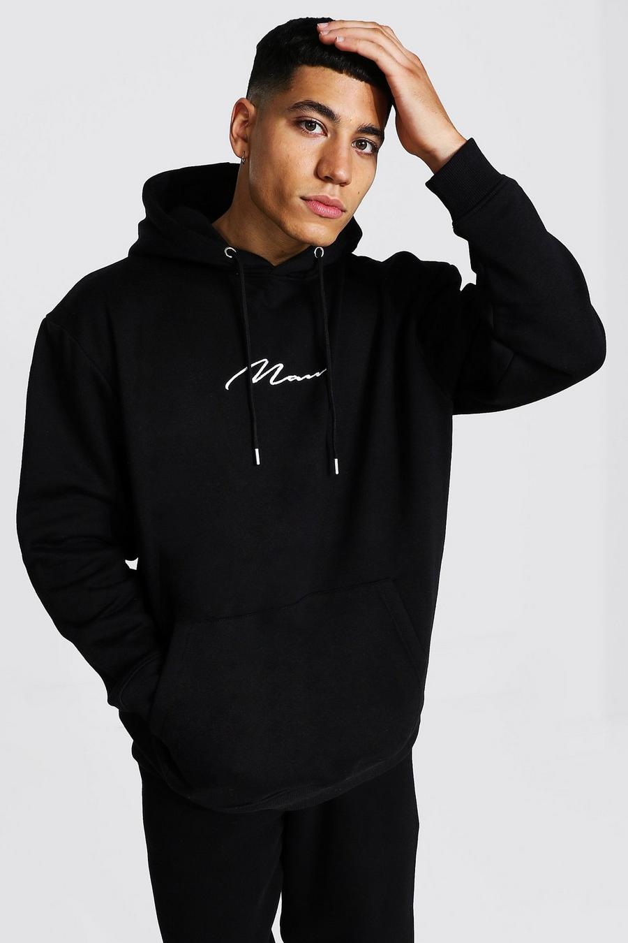 Black Man Signature Oversize hoodie  image number 1
