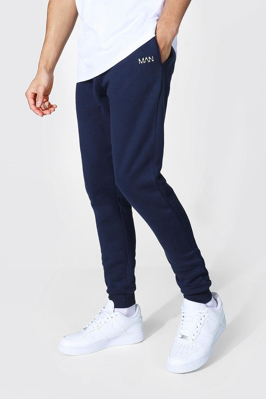 Pantalones de deporte de corte Skinny s Original Man, Azul marino image number 1