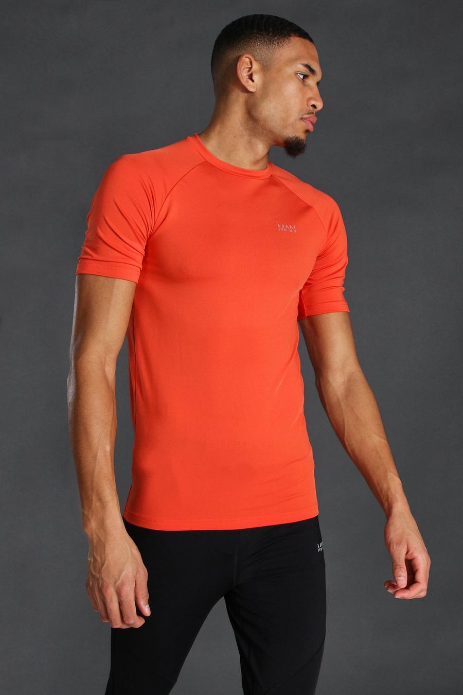 Camiseta de gimnasio MAN Active Tall, Naranja image number 1