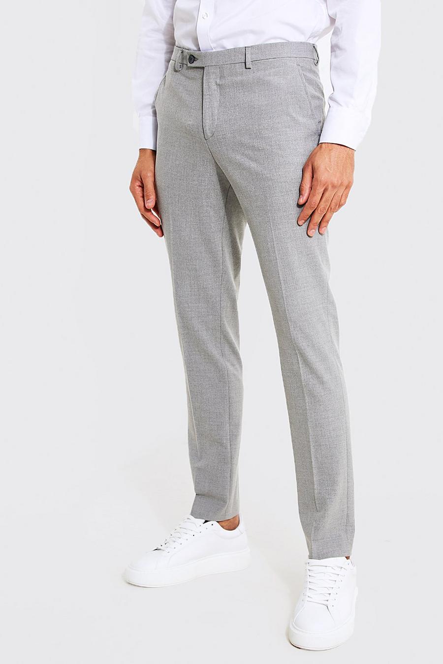 Skinny Grey Suit Trousers image number 1