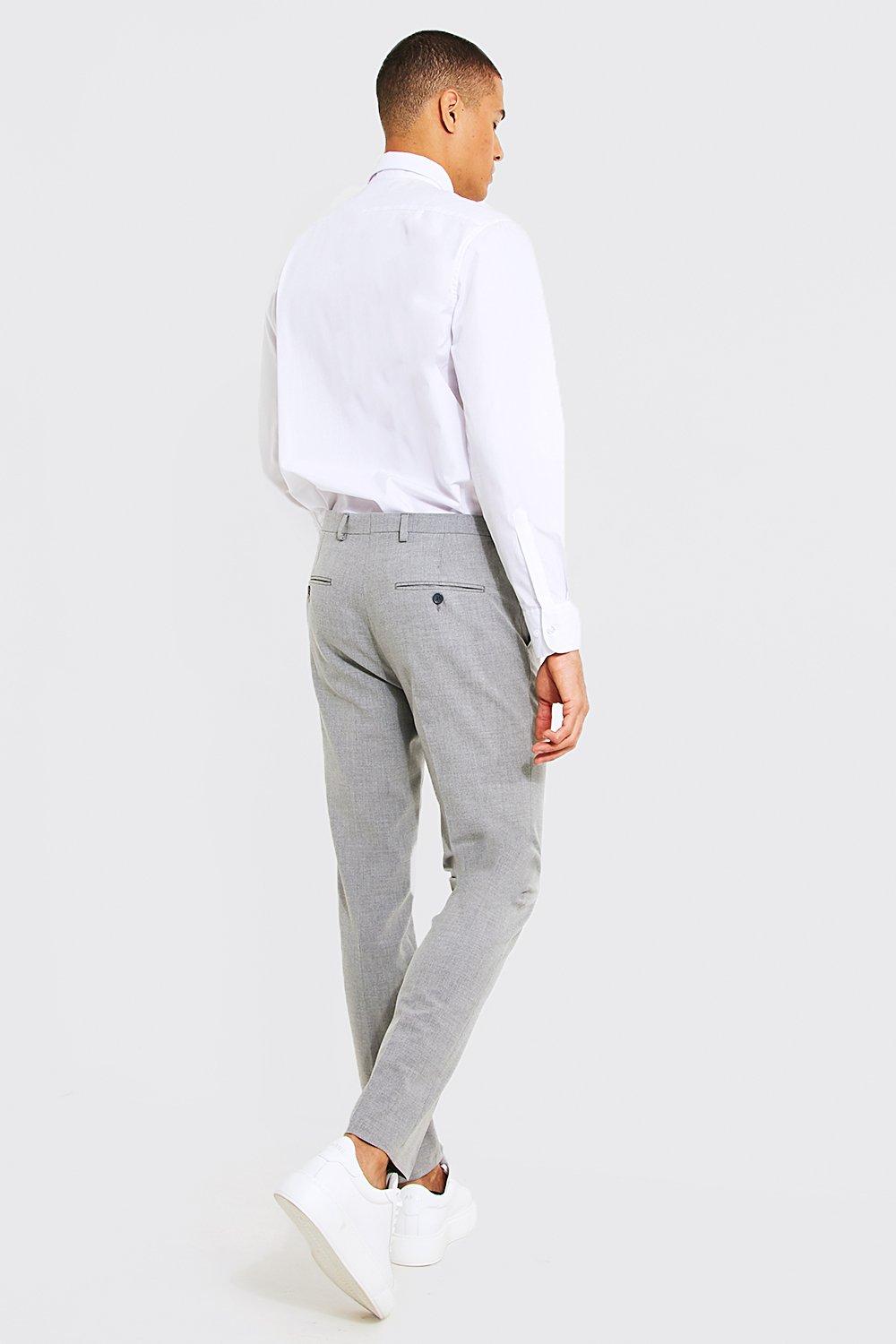 Mens grey trousers store skinny