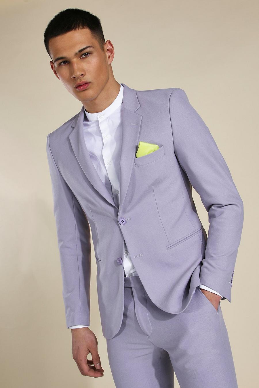 Skinny Lilac Single Breasted Jacket image number 1