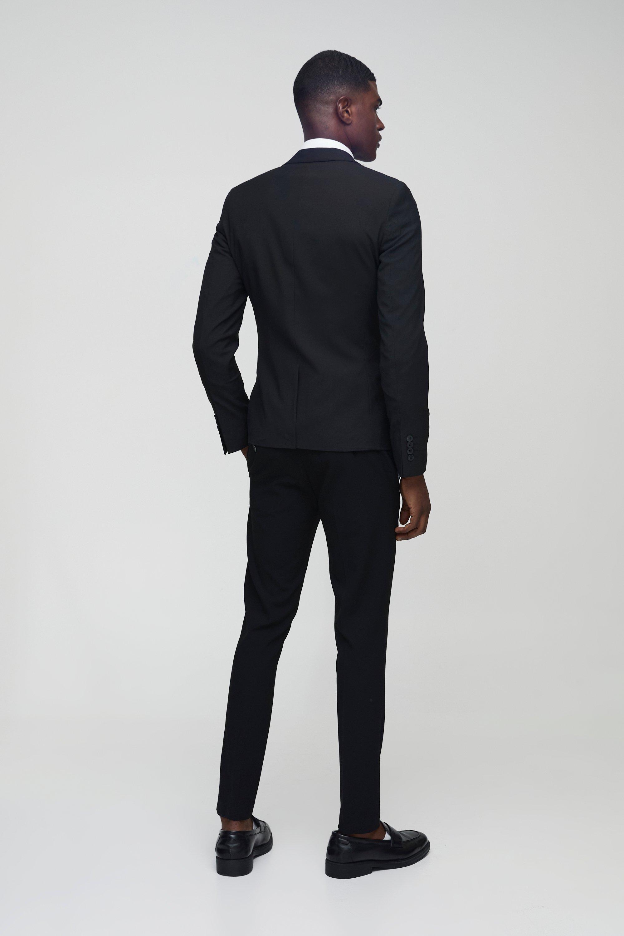 Super Skinny Black Suit Pants