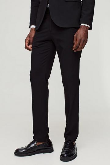 Skinny Black Suit Trousers black