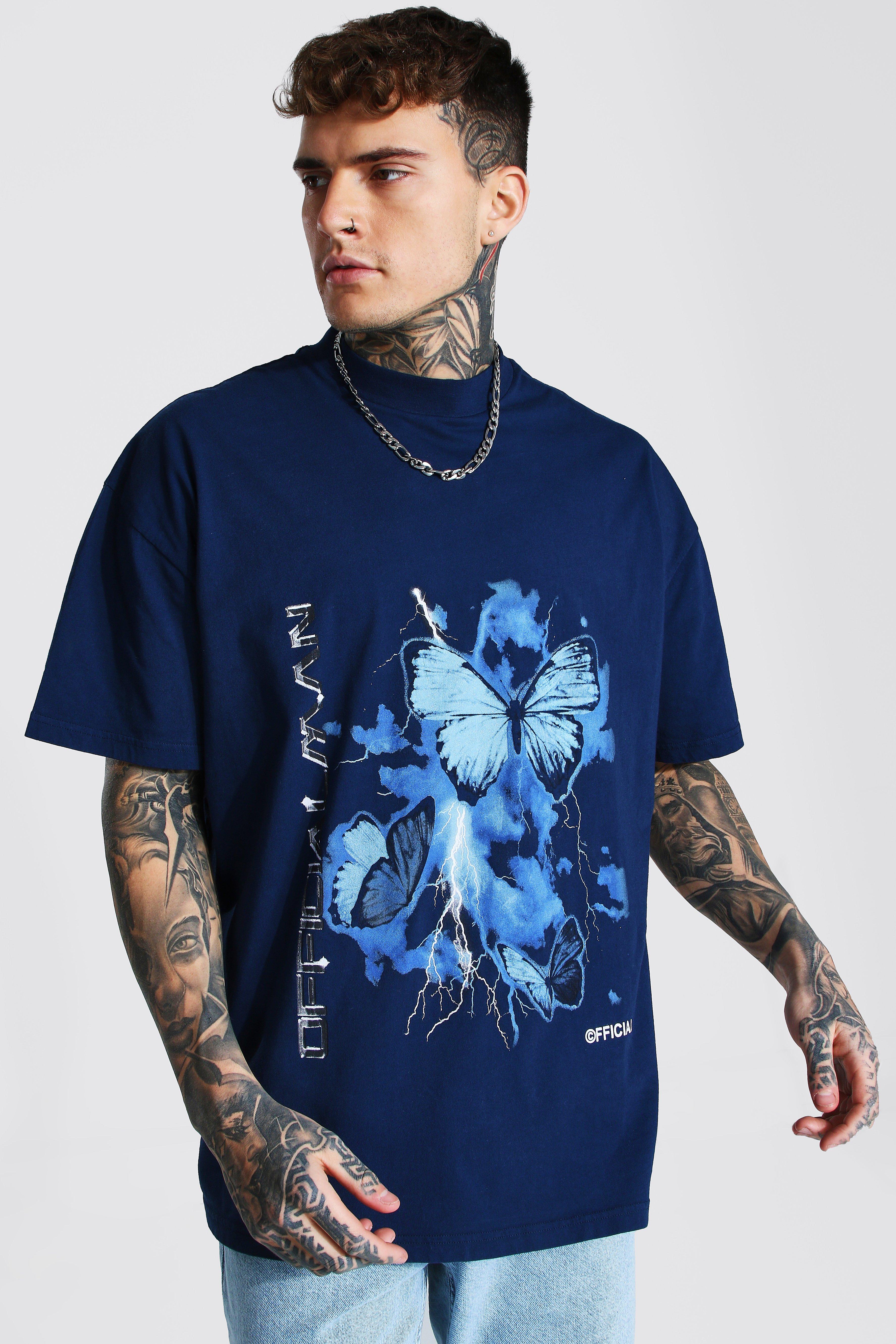 navy blue graphic tees