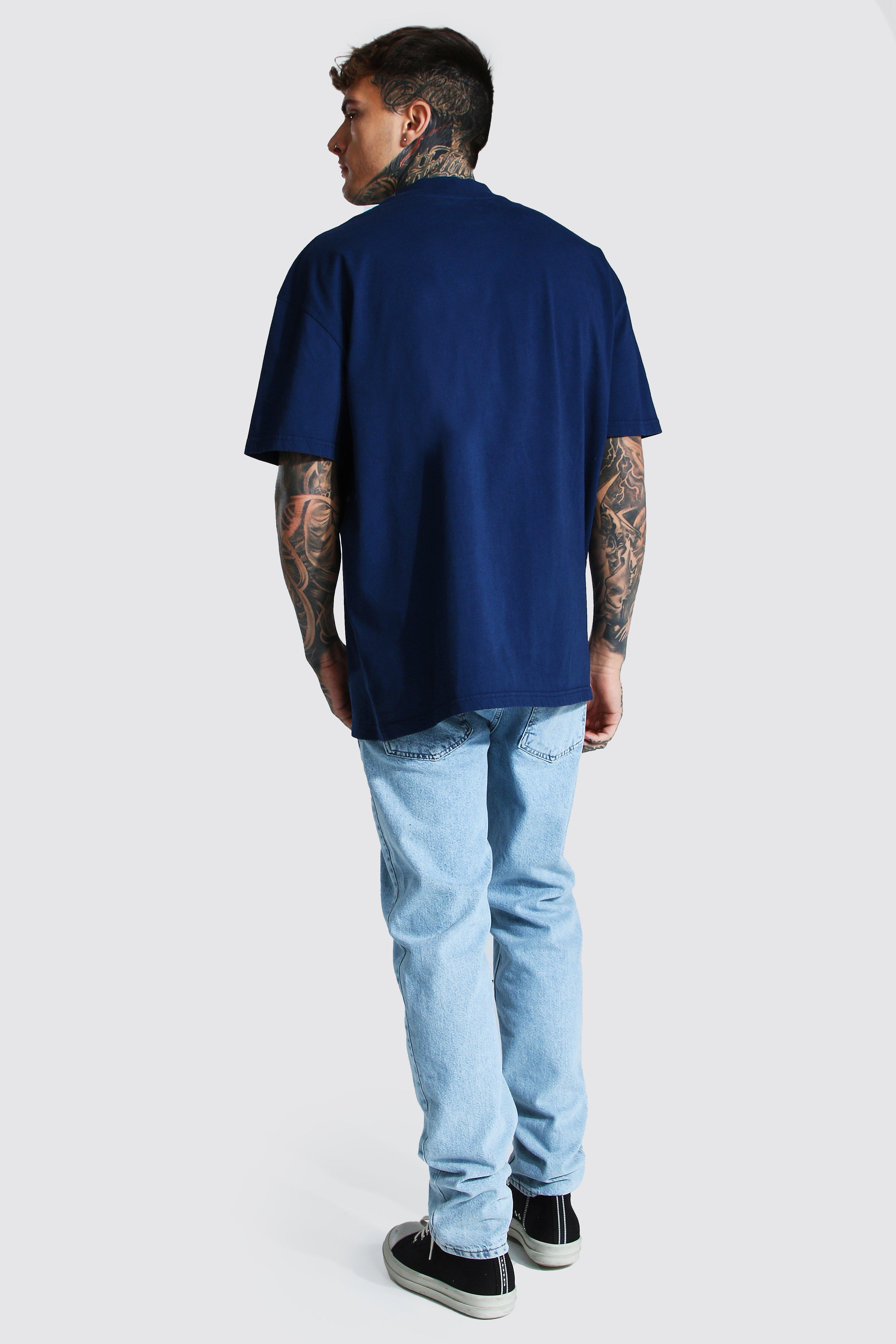 シャツ TRILLION Essential Cut Overfit Man to Man DULL BLUE TRFMT04D s-l400.jpg