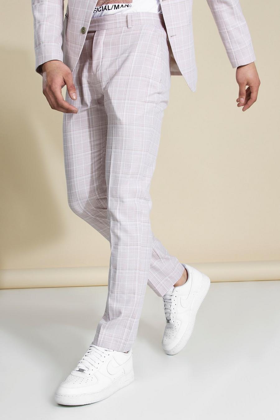 Slim Beige Suit Pants image number 1