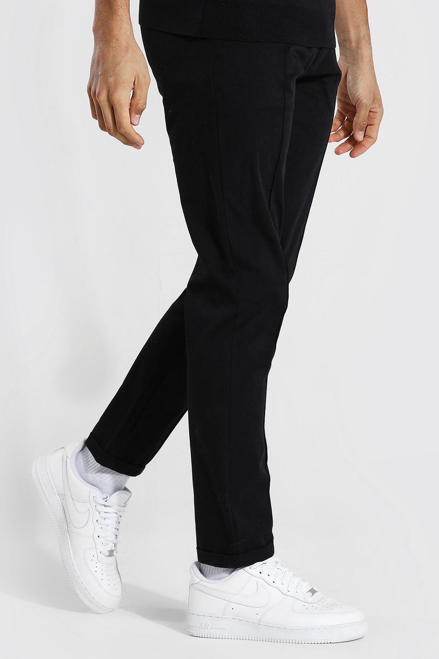 Black Tall Slim Leg Cropped Pants image number 1